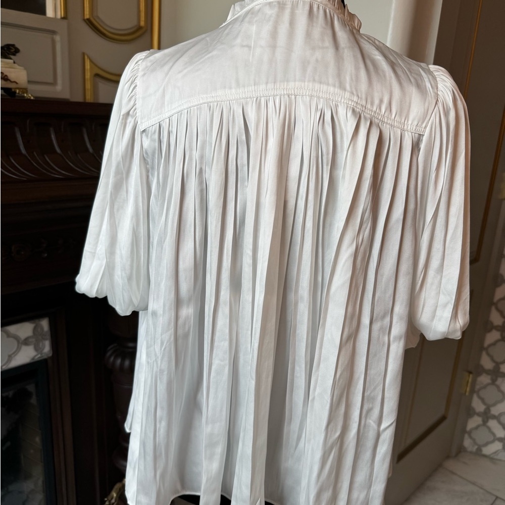 Current Air Cream Ruffled Blouse - Picture 2 of 3